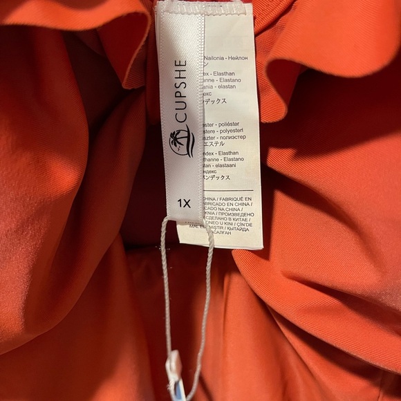 Ruffled Orange Swimsuit - Picture 5 of 5